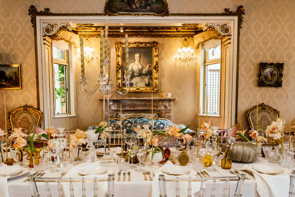 An elegant table setting fit for royalty