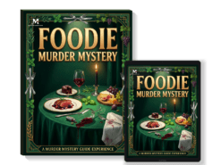Foodie Murder Mystery Host Your Own Game Kit - 20 Guests