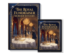 Royal Murder Mystery Host Your Own Game Kit - 23 Guests